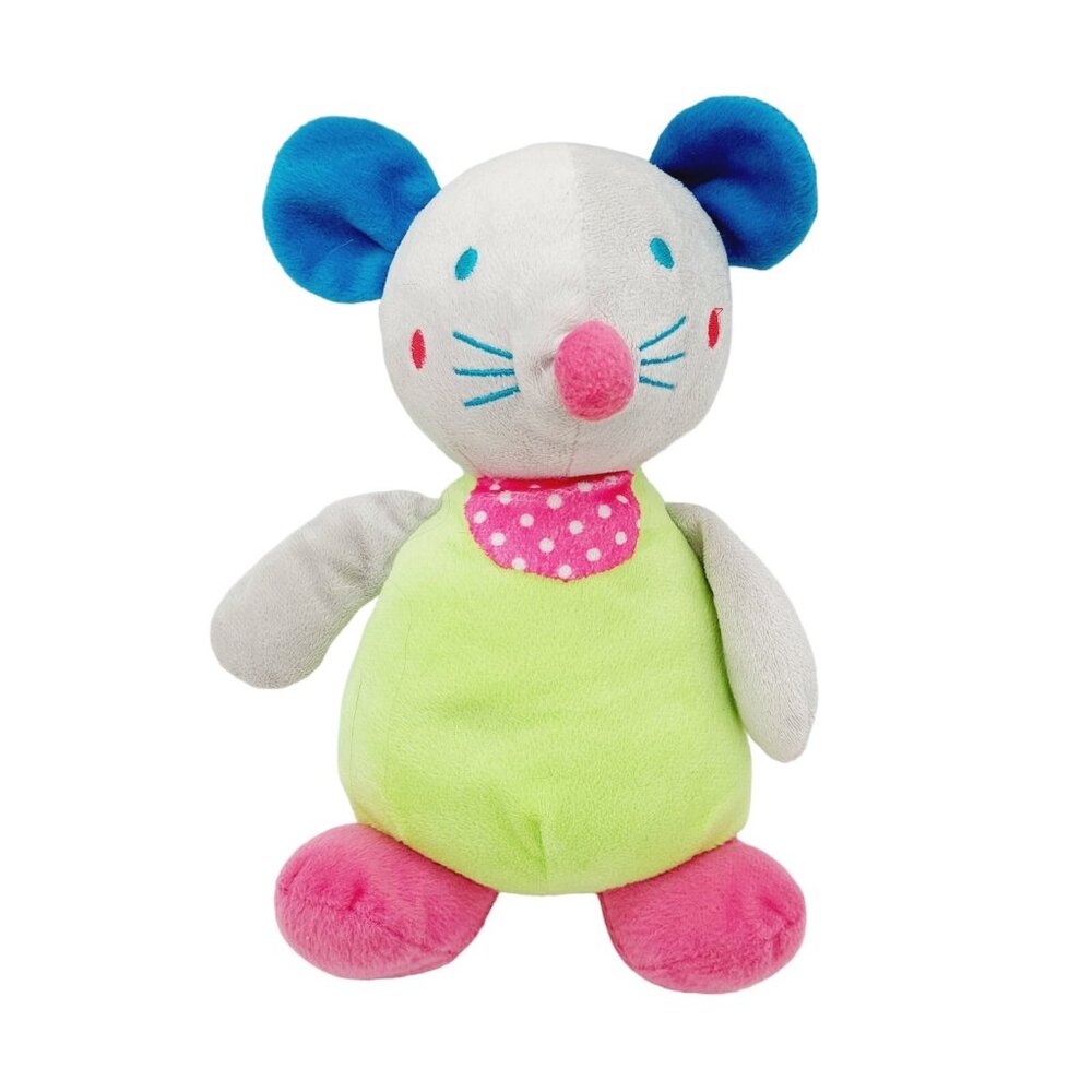 National Entertainment Network NEN Pastel Mouse plush Stuffed Animal 11"